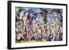 Study of Bathers, C.1900-06-Paul Cézanne-Framed Giclee Print