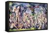 Study of Bathers, C.1900-06-Paul Cézanne-Framed Stretched Canvas