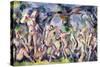 Study of Bathers, C.1900-06-Paul Cézanne-Stretched Canvas