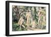 Study of Bathers, circa 1895-98-Paul Cézanne-Framed Giclee Print