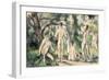 Study of Bathers, circa 1895-98-Paul Cézanne-Framed Giclee Print