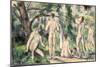 Study of Bathers, circa 1895-98-Paul Cézanne-Mounted Giclee Print