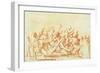 Study of Christ Carrying the Cross-Nicolas Poussin-Framed Giclee Print