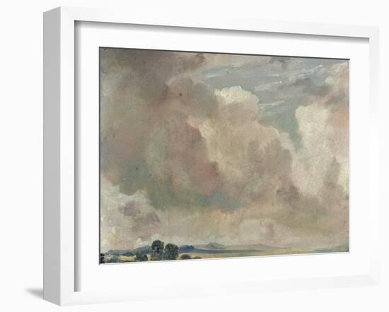 Study of Clouds, 1825-John Constable-Framed Giclee Print