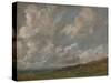 Study of Clouds over a Landscape, C.1821-22 (Oil on Laminate Cardboard, Mounted on Canvas)-John Constable-Stretched Canvas