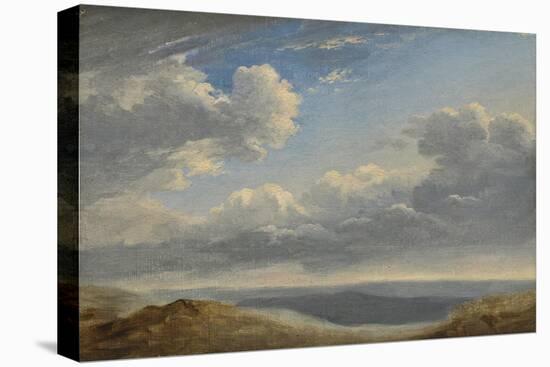 Study of Clouds over the Roman Campagna C.1782-85-Pierre Henri de Valenciennes-Stretched Canvas