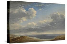 Study of Clouds over the Roman Campagna C.1782-85-Pierre Henri de Valenciennes-Stretched Canvas