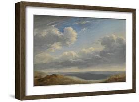 Study of Clouds over the Roman Campagna C.1782-85-Pierre Henri de Valenciennes-Framed Giclee Print