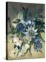 Study of Convulvulus, Passion Flower and Rose, c.1840-null-Stretched Canvas