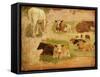 Study of Cows, C.1860-Eug?ne Boudin-Framed Stretched Canvas