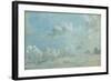 Study of Cumulus Clouds, 1822 (Oil on Paper Laid Down on Panel)-John Constable-Framed Giclee Print