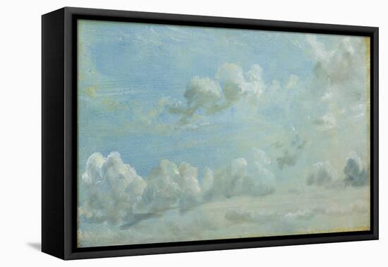 Study of Cumulus Clouds, 1822 (Oil on Paper Laid Down on Panel)-John Constable-Framed Stretched Canvas