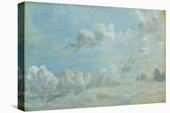 Study of Cumulus Clouds, 1822 (Oil on Paper Laid Down on Panel)-John Constable-Stretched Canvas