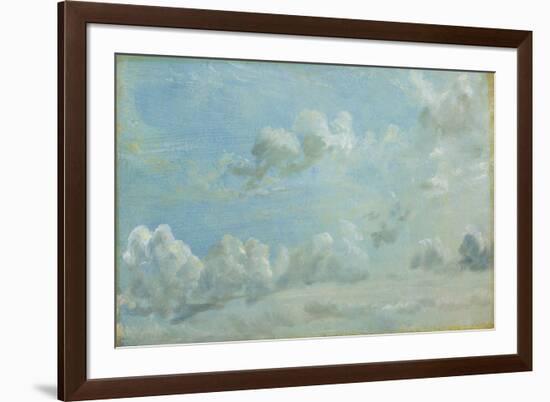 Study of Cumulus Clouds, 1822 (Oil on Paper Laid Down on Panel)-John Constable-Framed Giclee Print