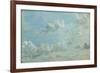 Study of Cumulus Clouds, 1822 (Oil on Paper Laid Down on Panel)-John Constable-Framed Giclee Print