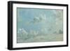 Study of Cumulus Clouds, 1822 (Oil on Paper Laid Down on Panel)-John Constable-Framed Giclee Print