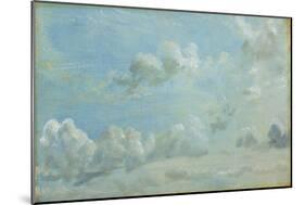 Study of Cumulus Clouds, 1822 (Oil on Paper Laid Down on Panel)-John Constable-Mounted Giclee Print