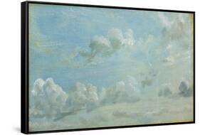 Study of Cumulus Clouds, 1822 (Oil on Paper Laid Down on Panel)-John Constable-Framed Stretched Canvas