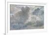 Study of Cumulus Clouds, 1822 (Oil on Paper Laid on Canvas)-John Constable-Framed Giclee Print