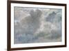 Study of Cumulus Clouds, 1822 (Oil on Paper Laid on Canvas)-John Constable-Framed Giclee Print