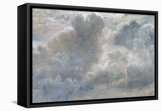 Study of Cumulus Clouds, 1822 (Oil on Paper Laid on Canvas)-John Constable-Framed Stretched Canvas