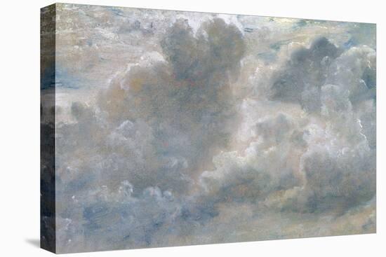 Study of Cumulus Clouds, 1822 (Oil on Paper Laid on Canvas)-John Constable-Stretched Canvas