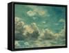 Study of Cumulus Clouds-John Constable-Framed Stretched Canvas