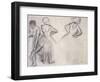 Study of Dancers; Etude De Danseuses-Edgar Degas-Framed Giclee Print