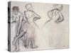 Study of Dancers; Etude De Danseuses-Edgar Degas-Stretched Canvas