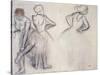 Study of Dancers-Edgar Degas-Stretched Canvas