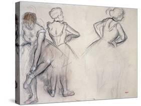 Study of Dancers-Edgar Degas-Stretched Canvas