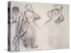 Study of Dancers-Edgar Degas-Stretched Canvas