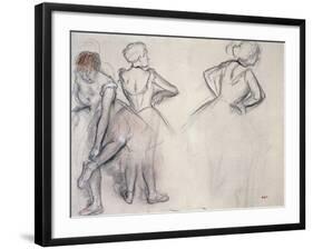 Study of Dancers-Edgar Degas-Framed Giclee Print