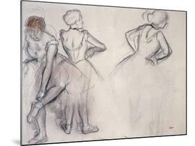 Study of Dancers-Edgar Degas-Mounted Giclee Print