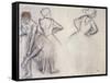 Study of Dancers-Edgar Degas-Framed Stretched Canvas