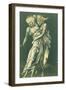 Study of Dancing Figures Embracing: a Design for Metal-Edward Burne-Jones-Framed Giclee Print