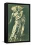 Study of Dancing Figures Embracing: a Design for Metal-Edward Burne-Jones-Framed Stretched Canvas