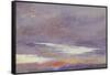 Study of Dawn: Purple Clouds, March 1868-John Ruskin-Framed Stretched Canvas