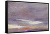 Study of Dawn: Purple Clouds, March 1868-John Ruskin-Framed Stretched Canvas