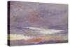Study of Dawn: Purple Clouds, March 1868-John Ruskin-Stretched Canvas