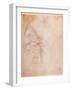 Study of Drapery (Black Chalk on Paper) C.1516 (Verso) (For Recto See 191775)-Michelangelo Buonarroti-Framed Giclee Print