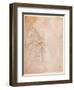 Study of Drapery (Black Chalk on Paper) C.1516 (Verso) (For Recto See 191775)-Michelangelo Buonarroti-Framed Giclee Print