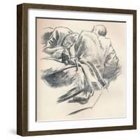 'Study of Drapery', c1916-John Singer Sargent-Framed Giclee Print