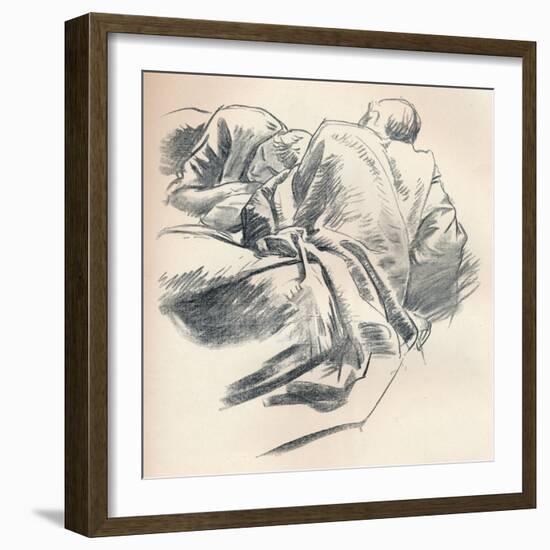 'Study of Drapery', c1916-John Singer Sargent-Framed Giclee Print