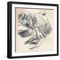 'Study of Drapery', c1916-John Singer Sargent-Framed Giclee Print