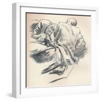 'Study of Drapery', c1916-John Singer Sargent-Framed Giclee Print