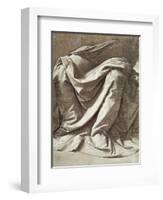 Study of Drapery-Leonardo da Vinci-Framed Giclee Print