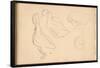 Study of Ducks (Pencil on Paper)-Claude Monet-Framed Stretched Canvas