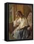 Study of Female Figure-Silvestro Lega-Framed Stretched Canvas