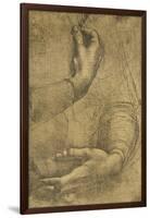 Study of female hands, c1472-c1519 (1883)-Leonardo Da Vinci-Framed Giclee Print